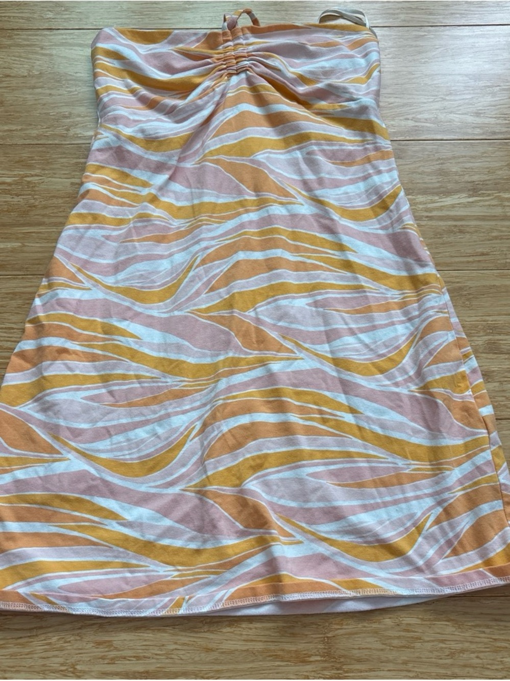 Hollister Orange and pink halter dress